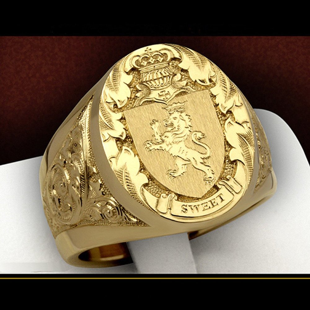 Stylish Punk Vintage Lion Design Animal Rock Rings for Men, MLNN1373